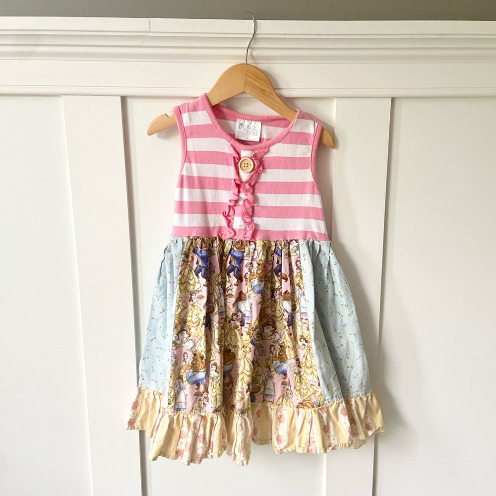 Momi’s Boutique Handmade Dress Disney Beauty & The Beast